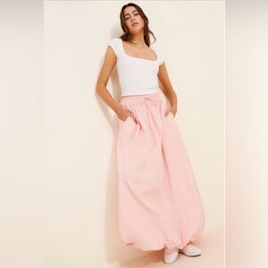Anthropologie 4SI3NNA Pink Bubble Skirt - Large